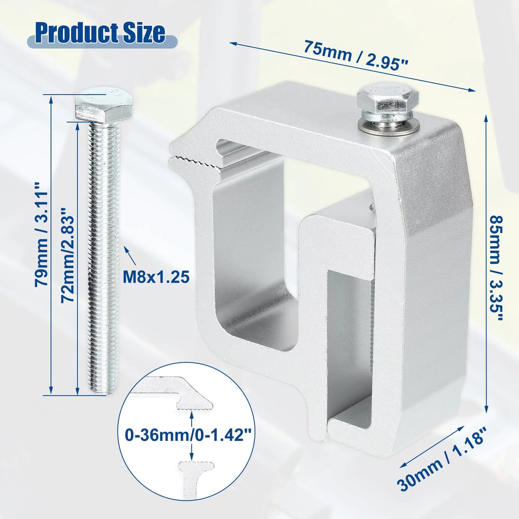Truck Bed Clamps for Camper Clips Shell Tone Unique 1500 Silverado Fit 2500HD Mount Chevy Cap Bargains Pcs Silver 8