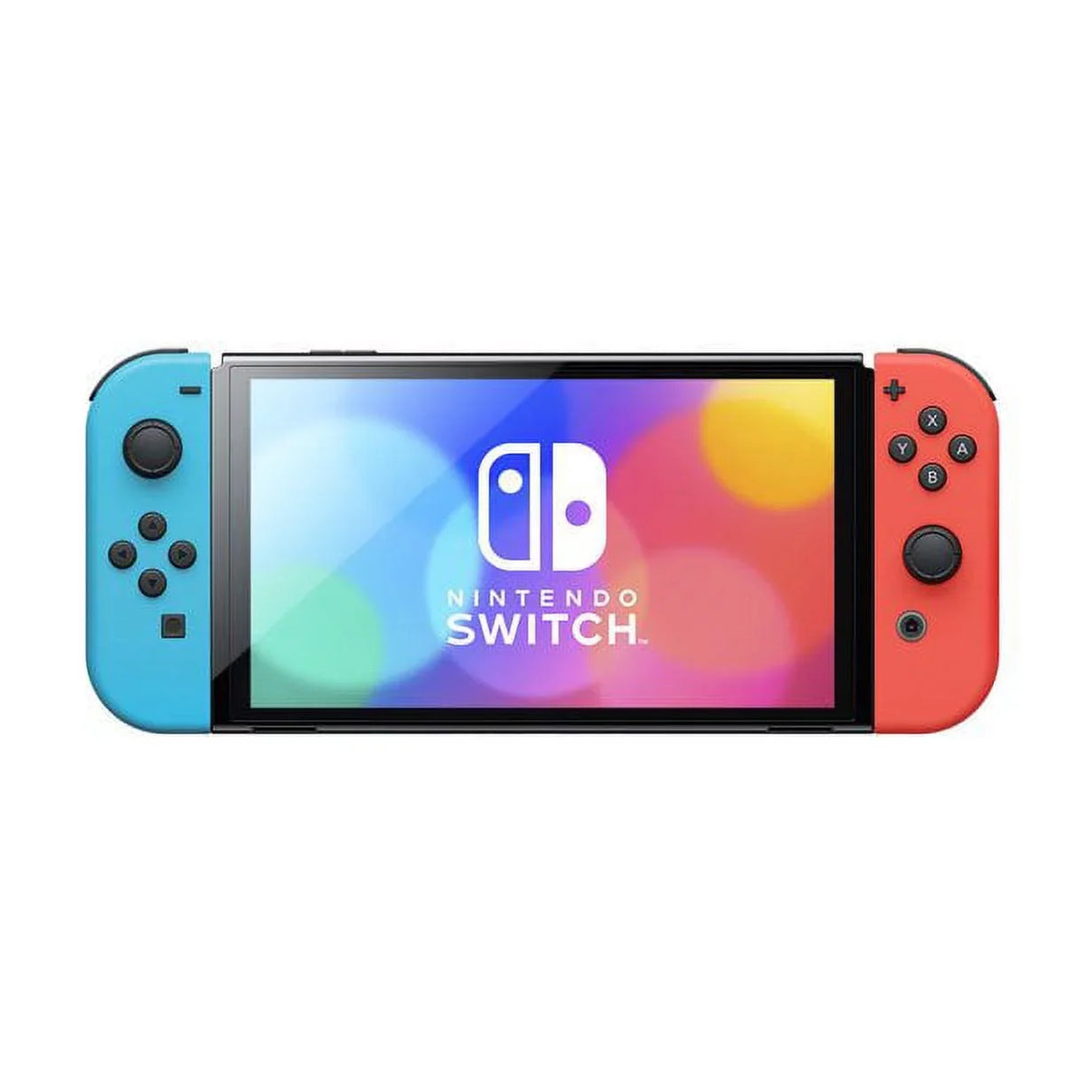 model Nintendo Joy-con OLED Good) with Neon Neon Red Blue Pre-Owned and (Refurbished: Switch