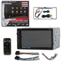 Night 7" DVD with W/ Auto & Power Acoustik Android 2 Apple CPAA-70D Stereo Back-up Vision CD Din DCO Camera License Carplay Plate Full Waterproof Bluetooth