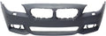 Sedan/Hybrid BMW Side For Sensor and with Holes Pkg View COVER 5-SERIES Compatible with Primed PDC M Cam Front BUMPER 2014-2016