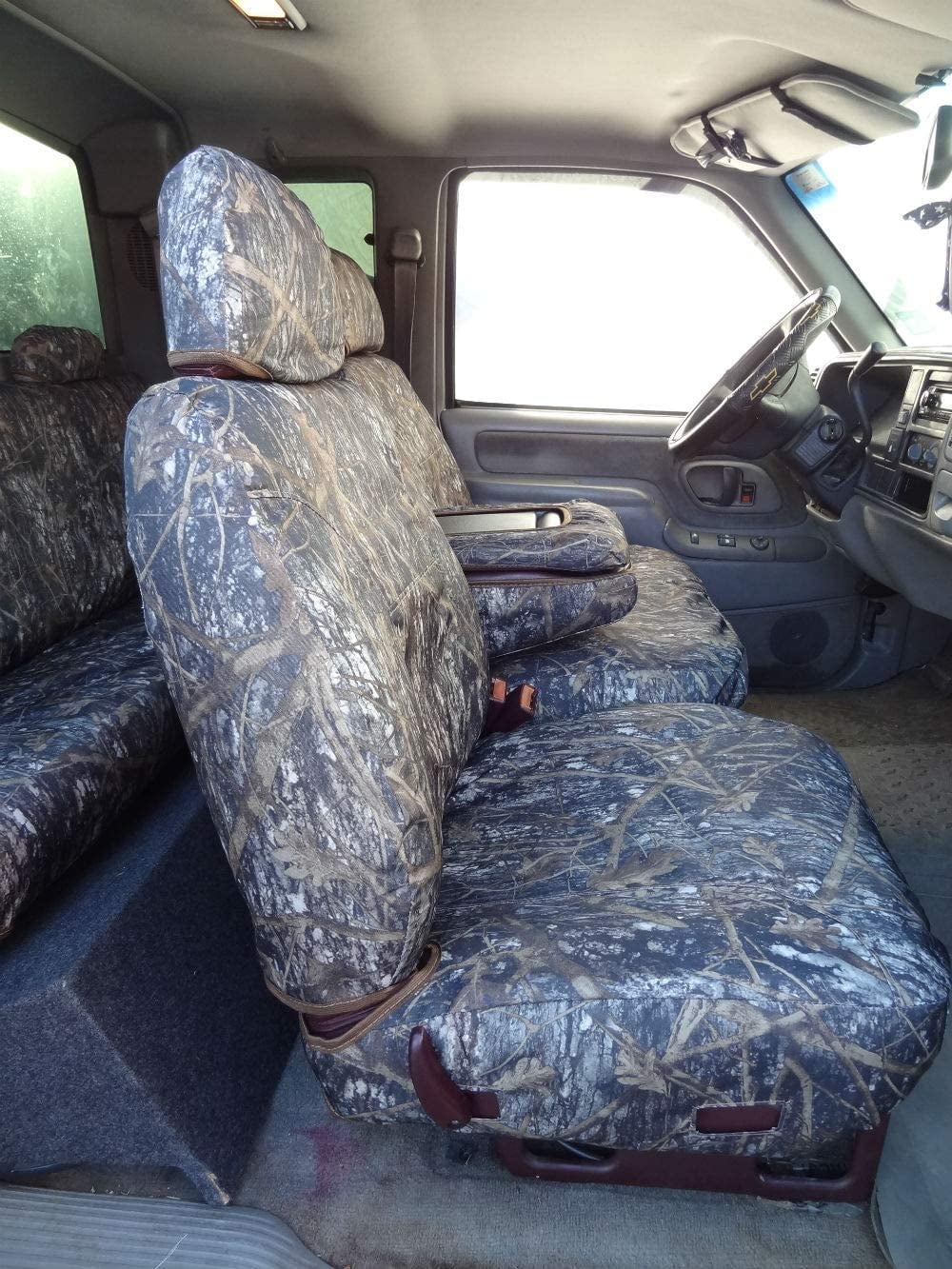 With Split Sierra Silverado, Chevy Seat 1995-2000 Tahoe and GMC Console. CLC IN 60/40 Center Front Camouflage C976 Opening