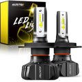 AUXITO Xenon White, Bulb Night 6500K H4 Kit Fanless, 300% Adjustable 2 Pack Dual Conversion HB2 Visibility Beam LED 9003 of Beam