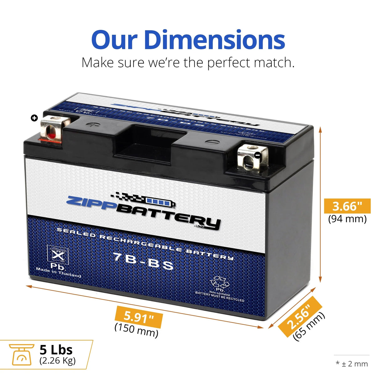 Battery Motorcycle 2008 Suzuki For Yt7B-Bs Performance - Drz400Sm High Agm