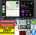 GPS ANDROID STEREO JEEP NAVIGATION WRANGLER CARPLAY 03-06 AUTO RADIO BLUETOOTH APPLE CAR