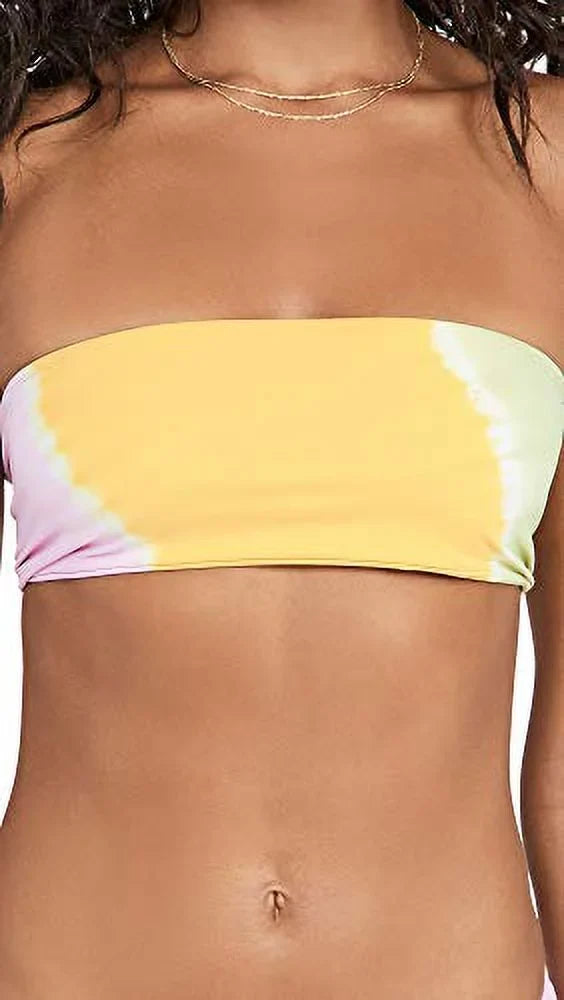 Wave Bikini X-Small L Yellow, Space Tops, Beach Women's Bandeau