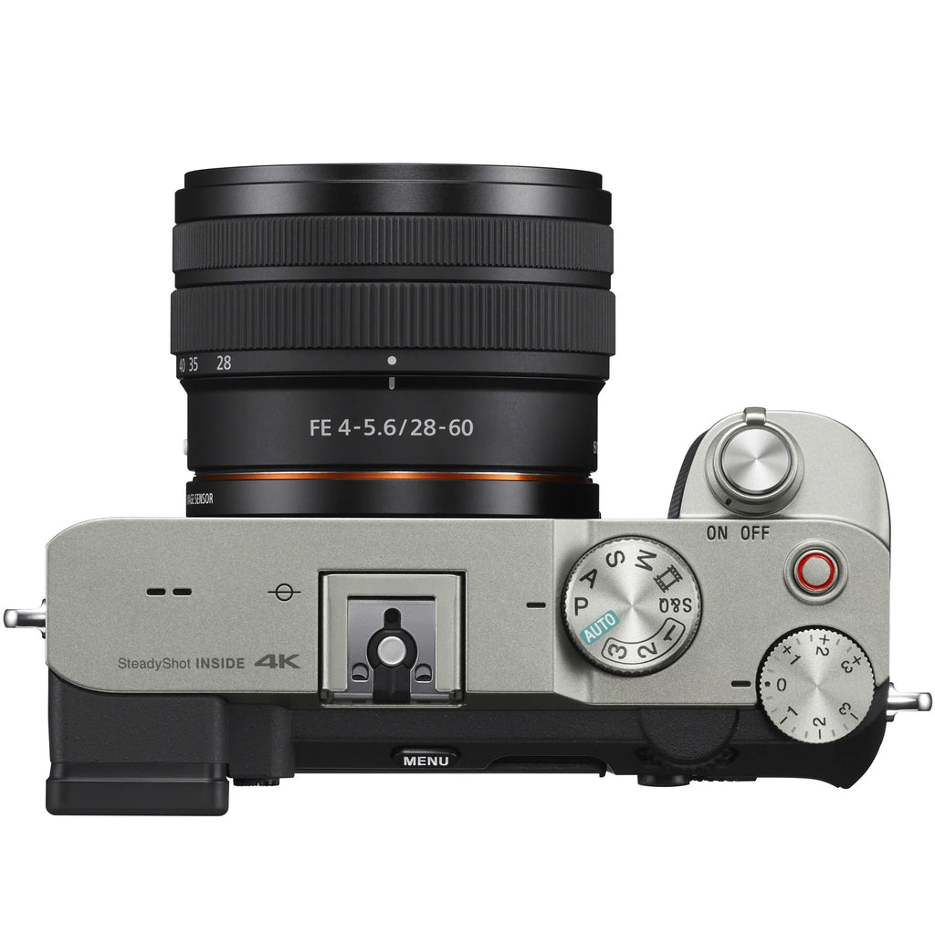 Alpha with + Body Macro Filters 28-60mm Bundle + + with + Frame a7C Silver Sony Extra ILCE7CL/S Gear Lens Flash 7C F4-5.6 Kit Battery Mirrorless Case & Accessories Telephoto + Deco Full Camera Lenses