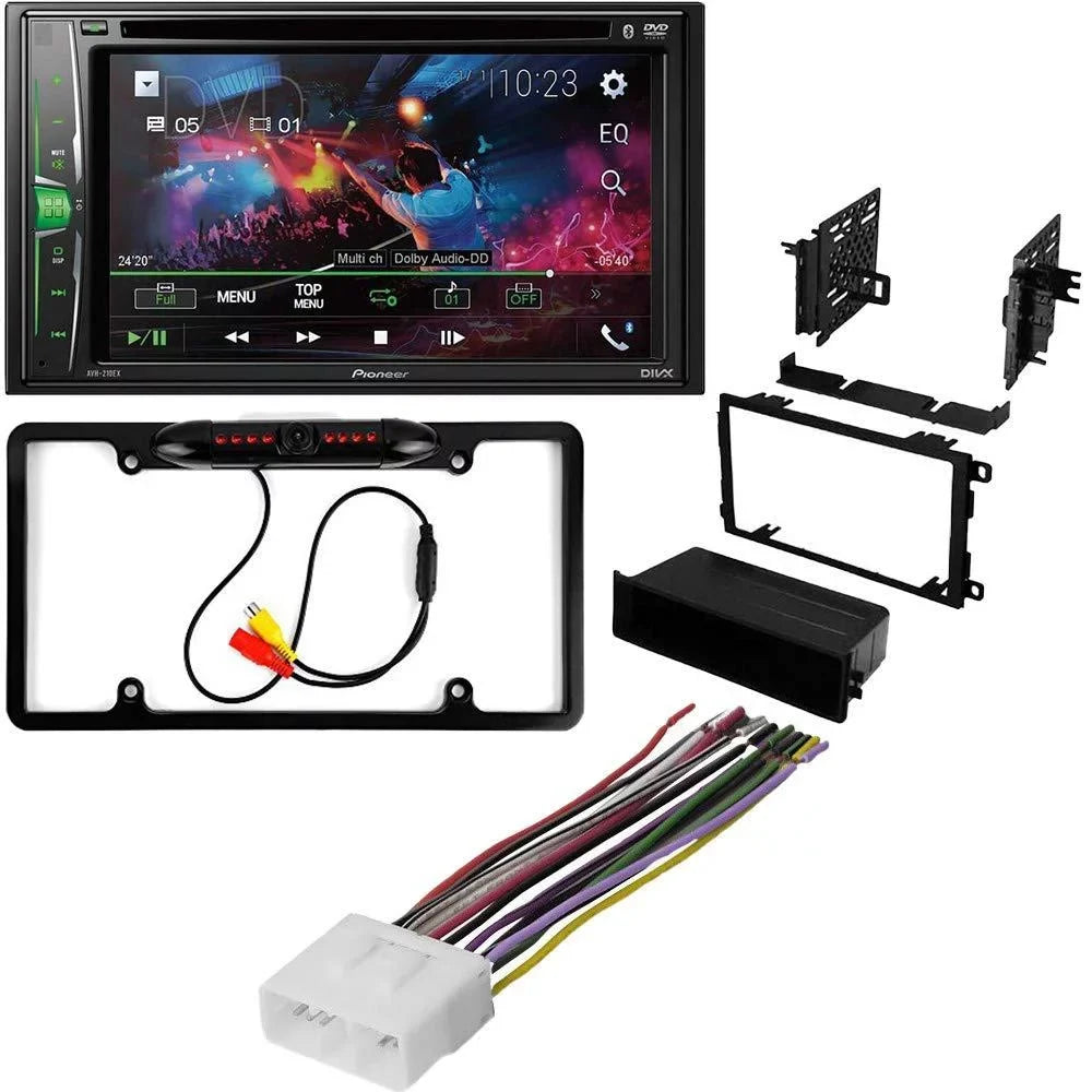 Car Touchscreen Double Receiver AVH-241EX 6.2" Camera/Installation Pioneer Digital Media KIT4886 2001-2002 W/ AM/FM DIN Suzuki Bundle Bluetooth/Backup for XL-7 Stereo with DVD/CD Kit/in-Dash
