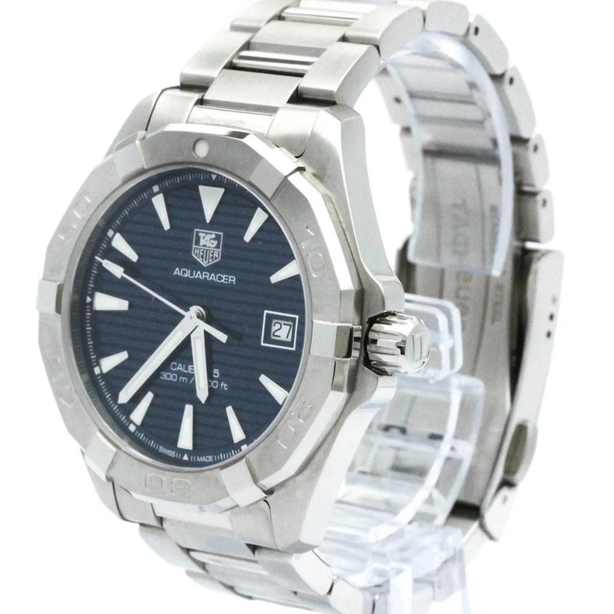 TAG Polished WAY2112 Watch Aquaracer HEUER Calibre 5 BF570555 Automatic (Good) Pre-Owned Steel