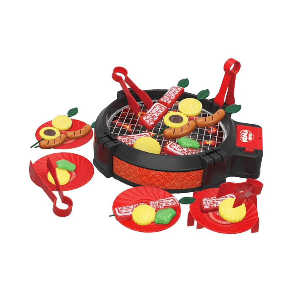 Girls Barbecue for Grill Cooking shamjina 27 Pieces Toy BBQ Kitchen Playset Kids Boys