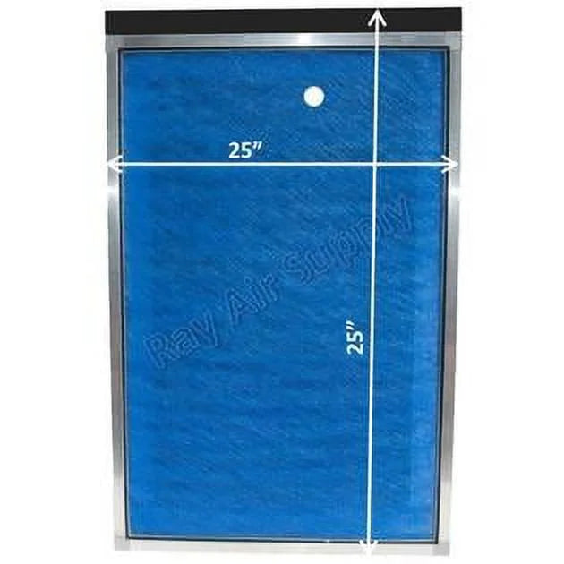 Replacement MicroPower Guard SUPPLY RAYAIR BLUE (3 25x25 Pack) Pads with Cleaner Air Compatible Filter