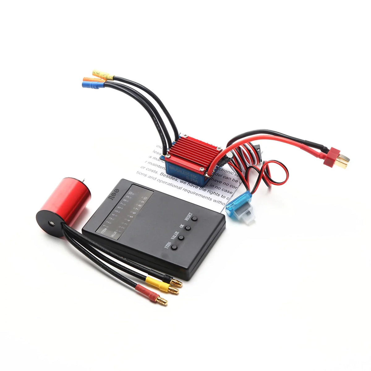 ESC Brushless Motor Brushless Speed 118 Car 116 Controller for Programming RC Servo Sensorless 2.2KG 25A Electric 4P 4800KV S2435 Truck