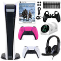 Pink Kit and Controller Extra Dualsense Accessories Digital with Sony PlayStation 5 Console GOW