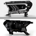 for Ranger, Sequential Black DRL Projector Headlights 9050695 LED Bar Ford 2019-2022