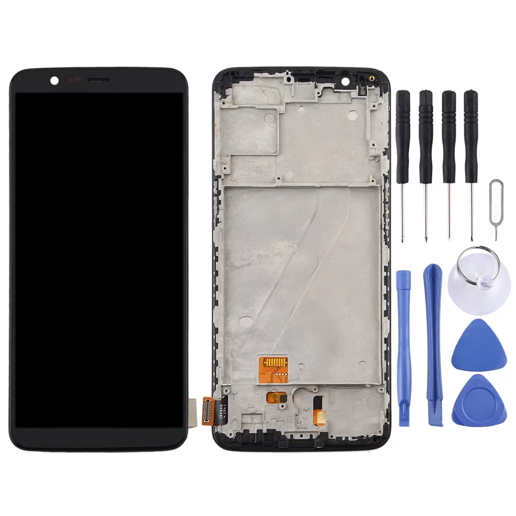 Assembly Repair OnePlus Full with A5010 Cellphone and TFT 5T For Screen Parts Digitizer Frame (Black) Material LCD