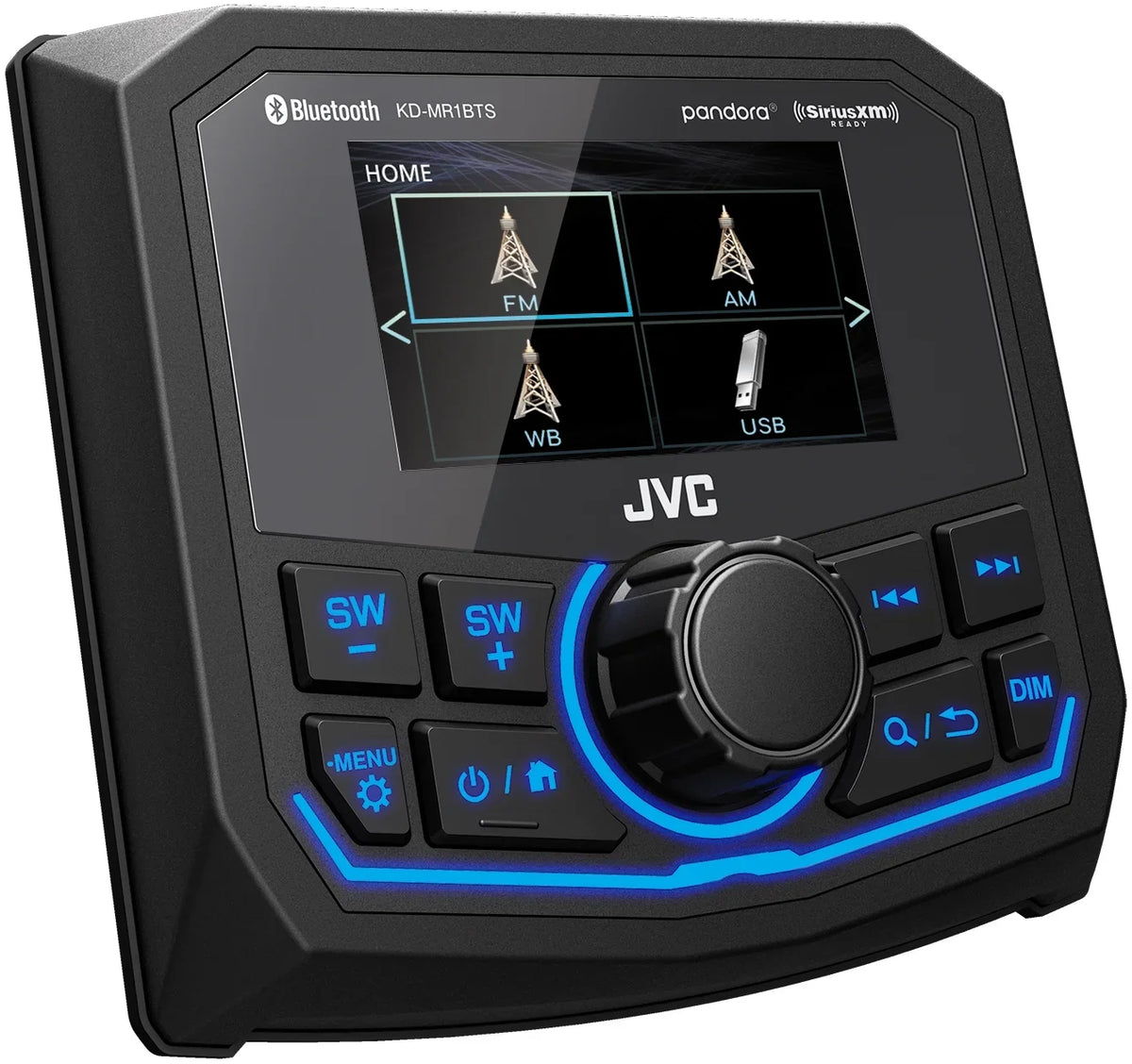 KD-MR1BTS Radio - Kit Marine Stinger Radio Marine 3" With Dash Black, Waterproof Universal SEADASH3B JVC compatible