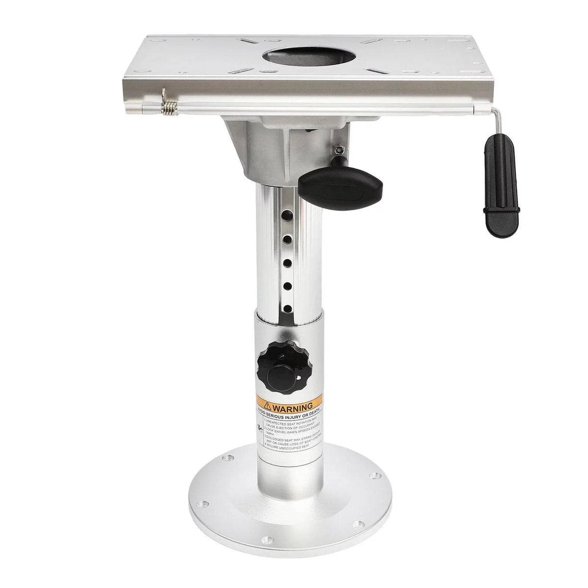 Boat Aluminum Height Boat Base Chair Slide Adjustable Alloy Pedestal with Seat