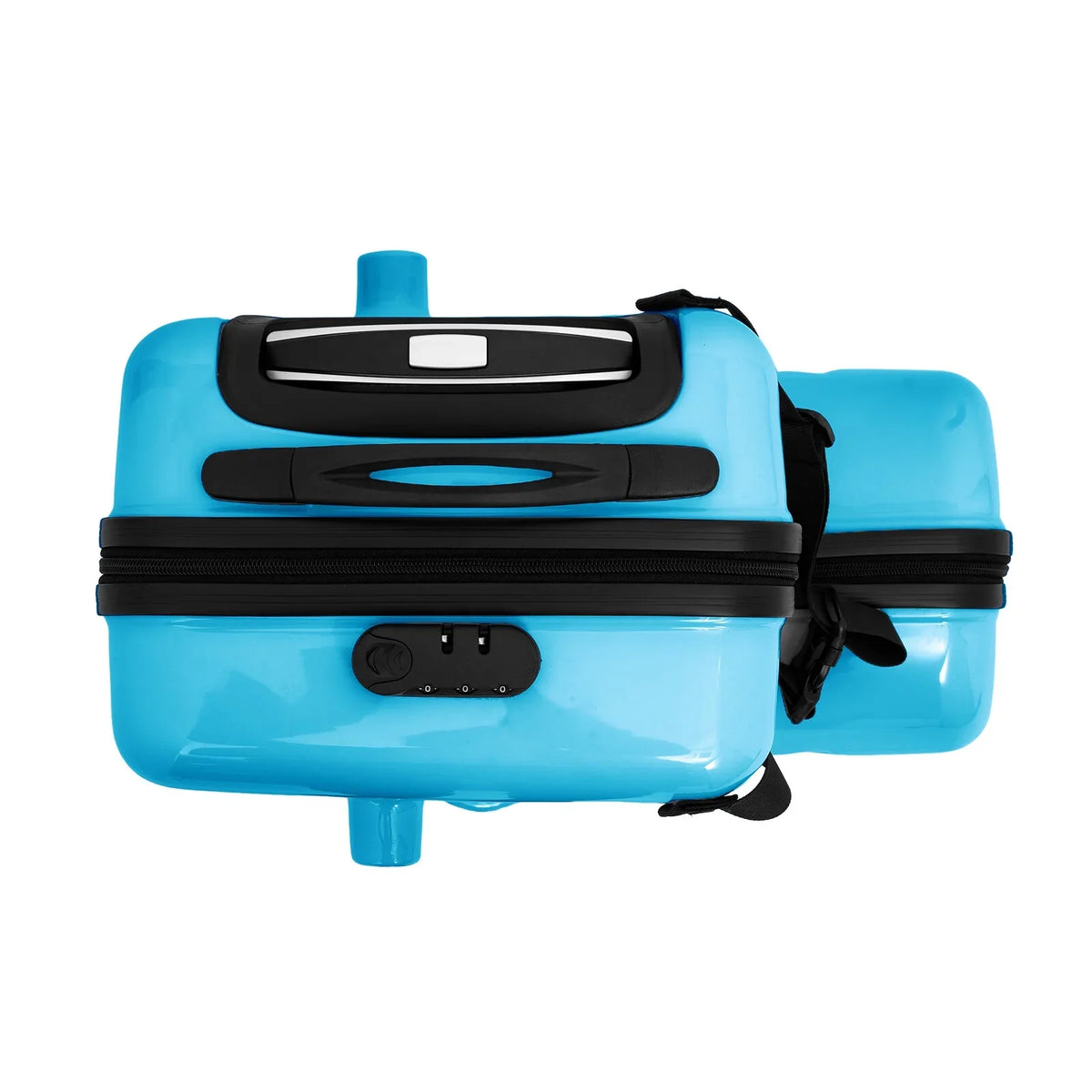 20" Spinner Suitcase AIQIDI Ride Kids Horse Luggage Shape On Travel Trolley Portable Wheels Blue Suitcase, Kids