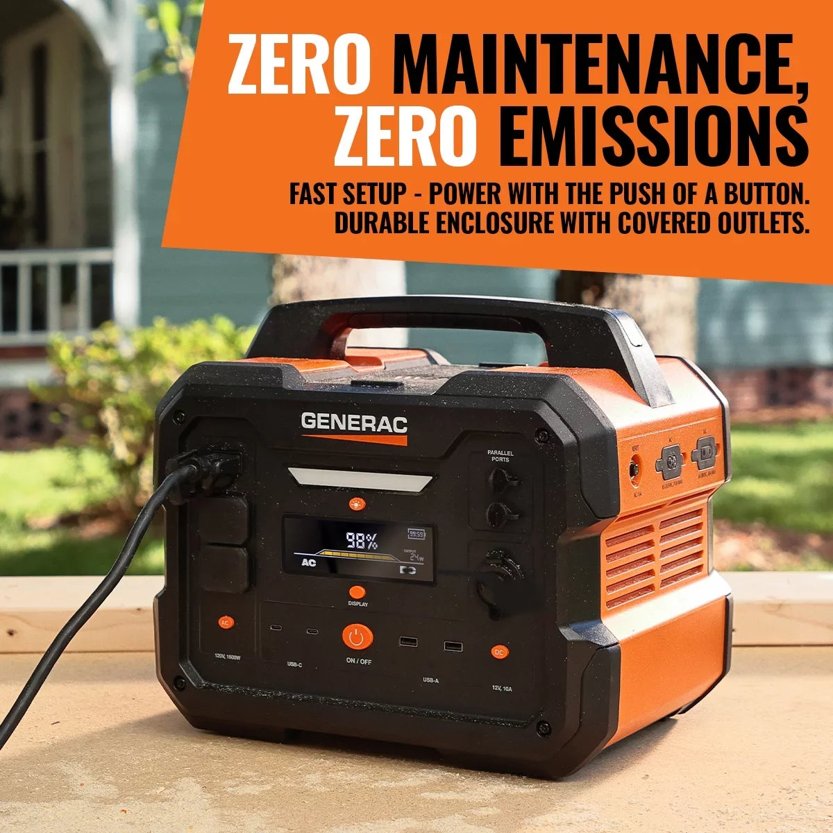 Powered 8026 Compatible Generator Power Panel Station 2106Wh Generac Charging Solar Portable - Battery 1600/3200W