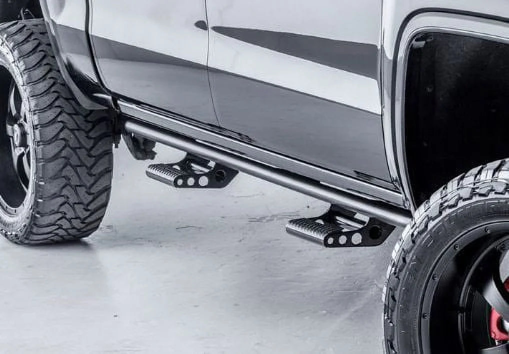 Textured | | by Beds, Rails | SRW T074Rkrqc N-Fab RealTruck 2007-2021 Tundra with Compatible Double Toyota Black Gas All Cab Rkr