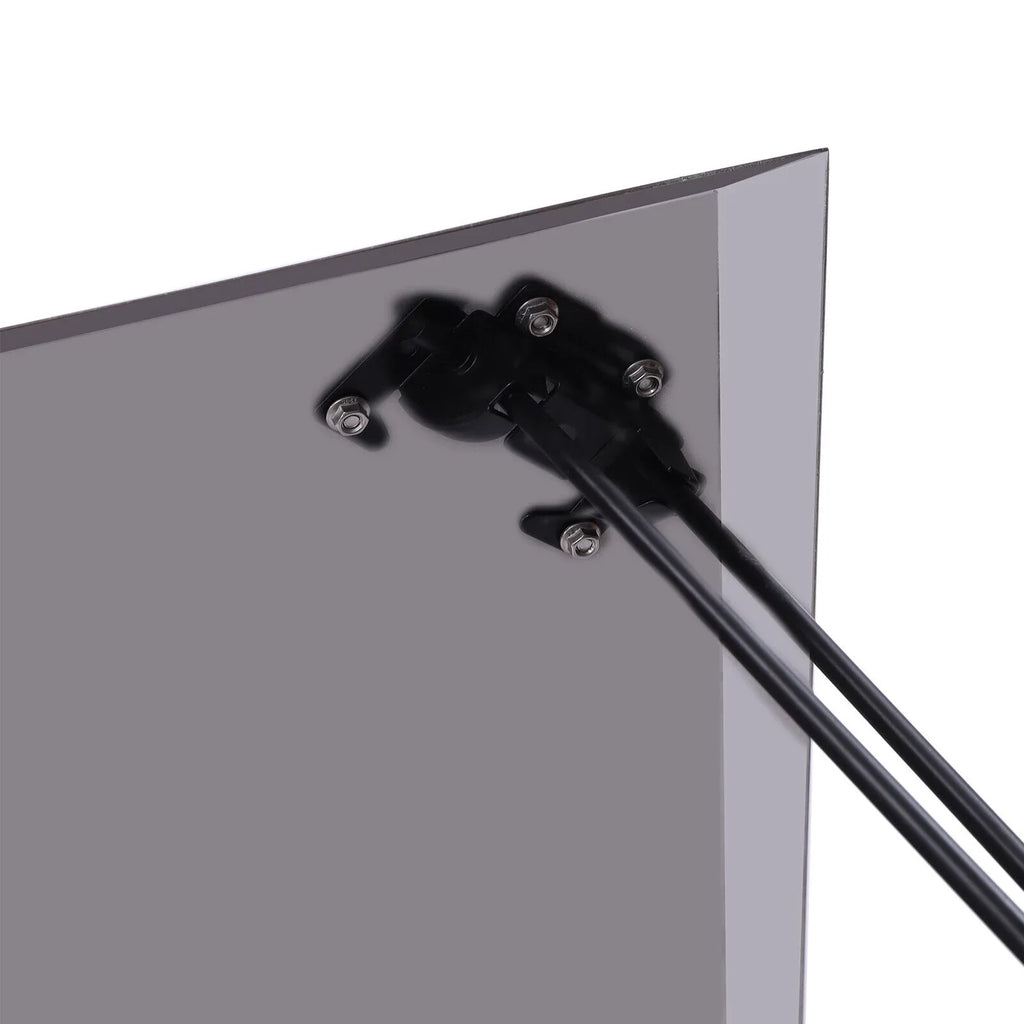 with Down Cover Pit and Legs Steel Deflector Push 24*24in Out Heat Fire Burner Square to Pit Fire Stainless Foldable Heat Miumaeov