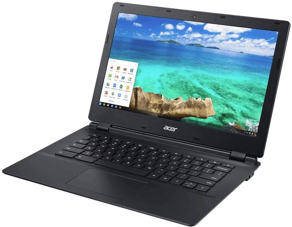 Celeron, RAM, Hard DDR3 Chrome, Pre-Owned C810-T7ZT 16GB 13" Computer, Screen Intel SSD Acer GHz Chromebook 4GB 2.10 Drive, Laptop