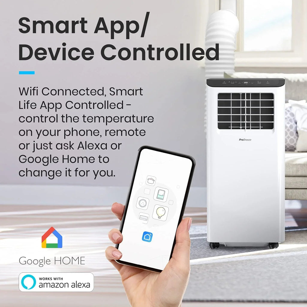 Air Fan, Room Timer, Night, Air Unit, Conditioner Wifi Conditioning Smart Kit, BTU Venting Portable with in Portable Window 1 QCAI Conditioner Dehumidifier, 10000 450SqFt Unit Air 4 for AC