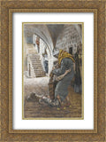 of Son, Art Christ'' for the Return James 'The Framed of Tissot illustration 18x24 Matted Print Gold Prodigal Life 'The Ornate 2x