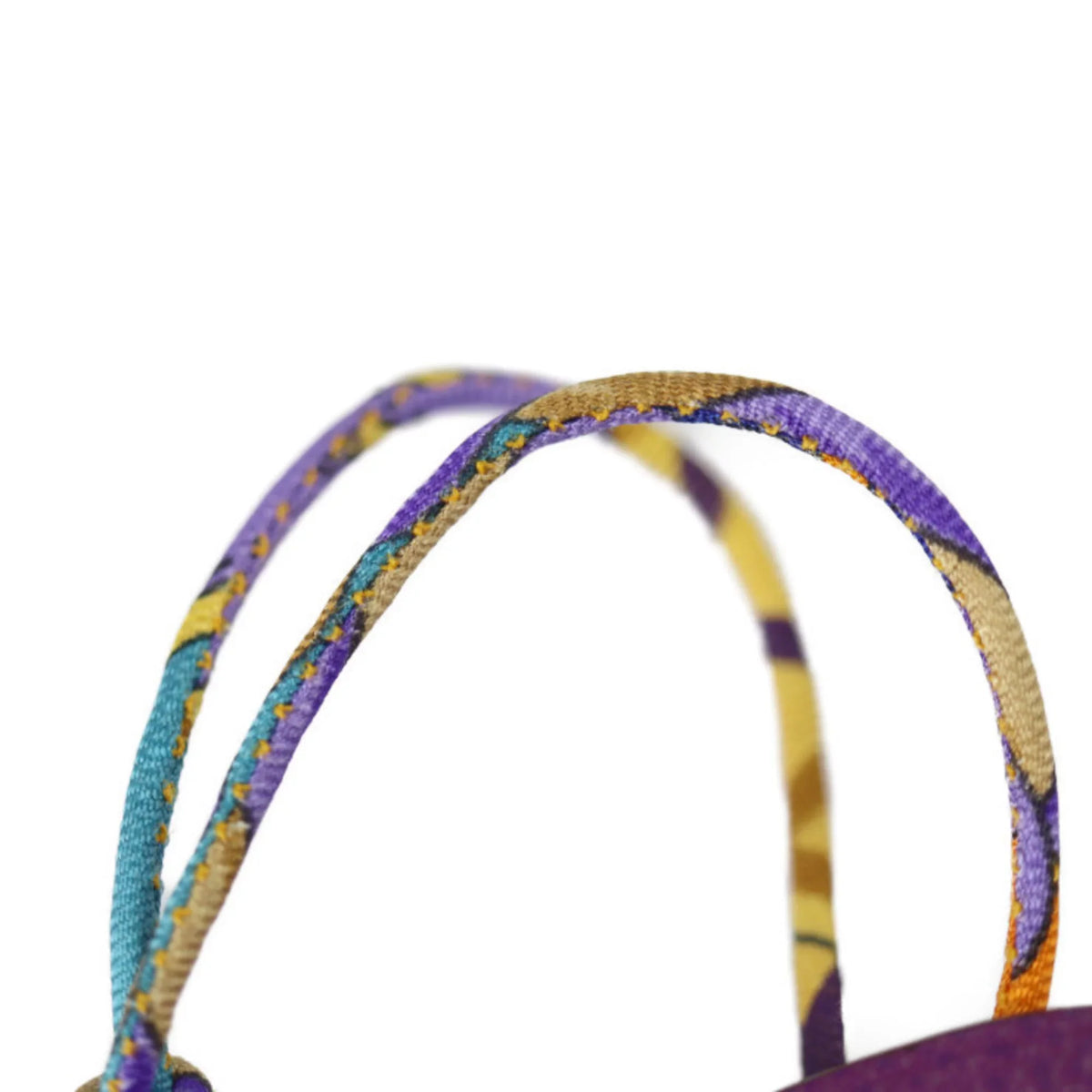Pre-Owned Clemence Purple HERMES Taurillon Orange Petite Hermes Charm H Bag Elephant Epsom (Good) Vaux