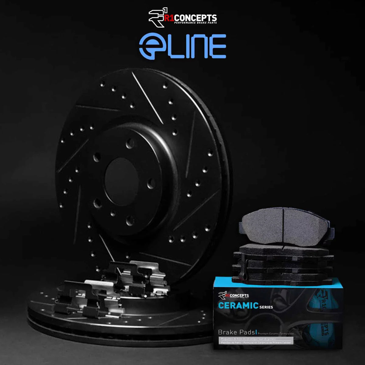 and Rotors Pads Ceramic Brake |Hardware and Rotors Brakes Brake Pads| Brake Concepts |Front and Kit R1 WHWH1-39025 Pads| Rotors Front Kit
