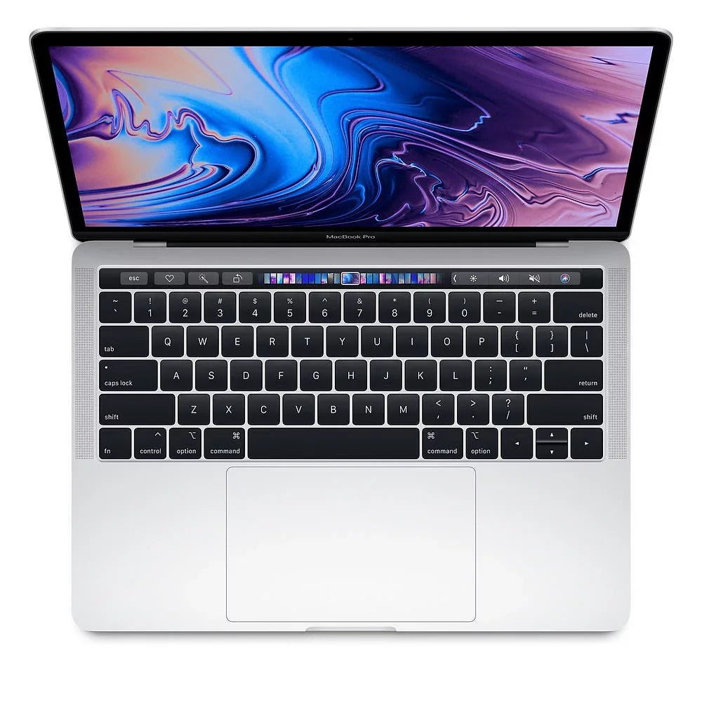Big A 2.4Ghz Core 256GB 16GB Mac Memory i5 Included Pro Power 2560x1600 Sur Touch Apple SSD Grade OS Adapter 13.3-inch Quad Silver, Display Bar) Macbook (Retina, MV972LL/A (2019)