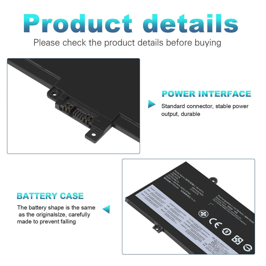 OEM 01AV478 ThinkPad SB10K97620 L17M3P72 57Wh Lenovo T480S For Battery 01AV479
