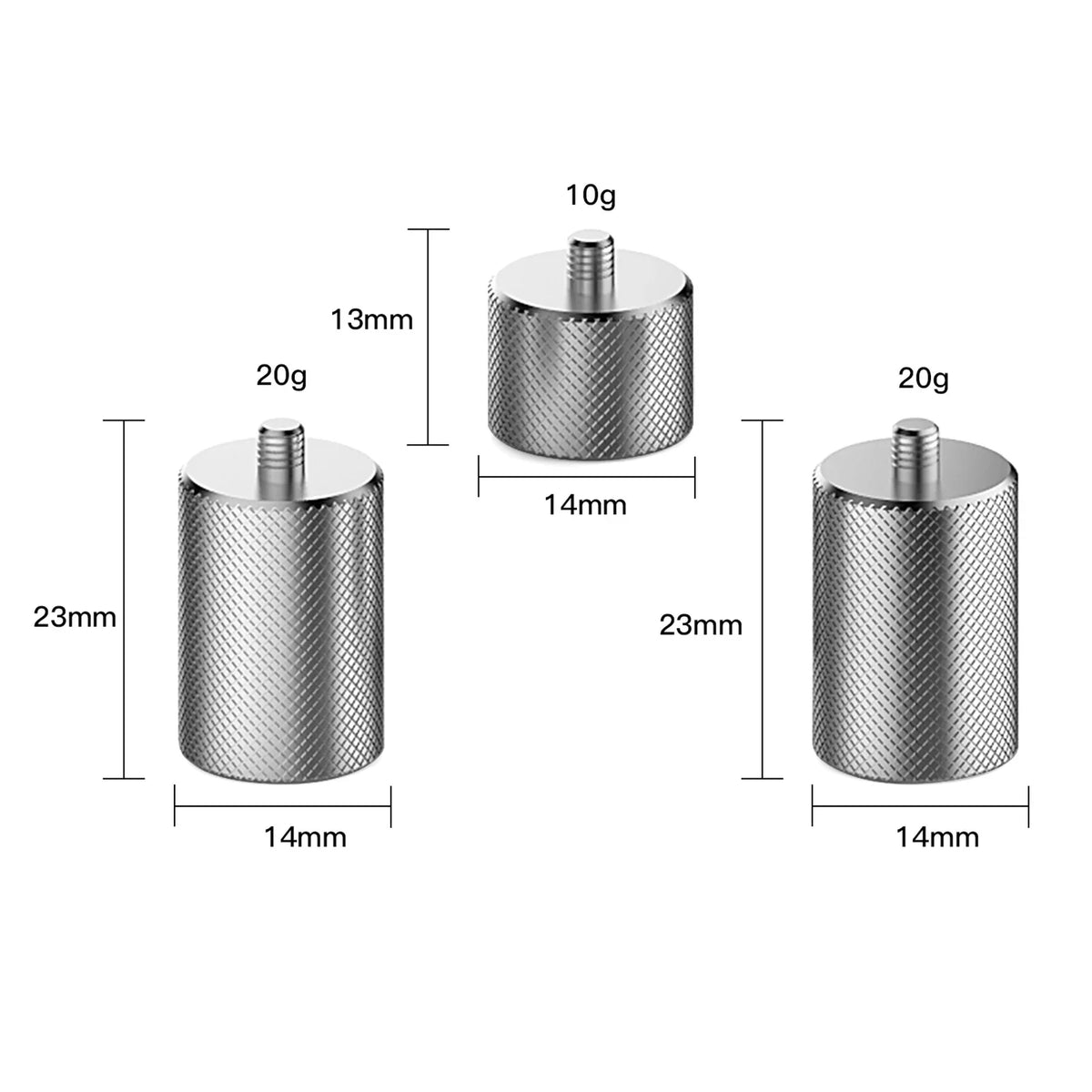 OSMO Weight 3pcs Gimbal Smartphone Mobile 50g, Stabilizer, OM for Optimal DJI Nebublu Shooting Balance 3 4, Counterweight Video for Hand,held Counter Metal