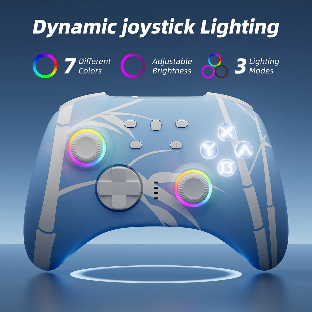 Kart Disc Upgraded and Triggers for Joysticks Nintendo Controller with Hall 2 Joysticks Switch/PC/IOS/Android/Steam 8 of Effect Pairs Mario Deluxe Pink, Pro Game Switch