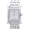 Stainless HH1.110.260 Mini H 39260 4835 141002W100 HERMES Watch Ladies Steel Pre-Owned (Good)