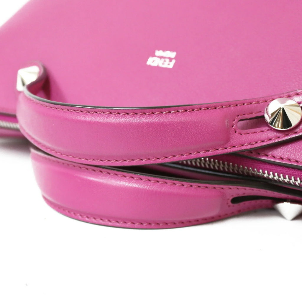 Fendi Women's Shoulder FENDI Pink Pre-Owned (Fair) Bag Leather Visaway