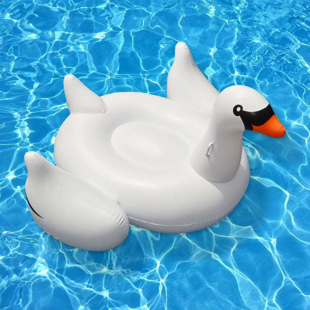 Inflatable 90621 Ride-On 4-Pack Giant | x 75-Inch Swan 4 Swimline Floats