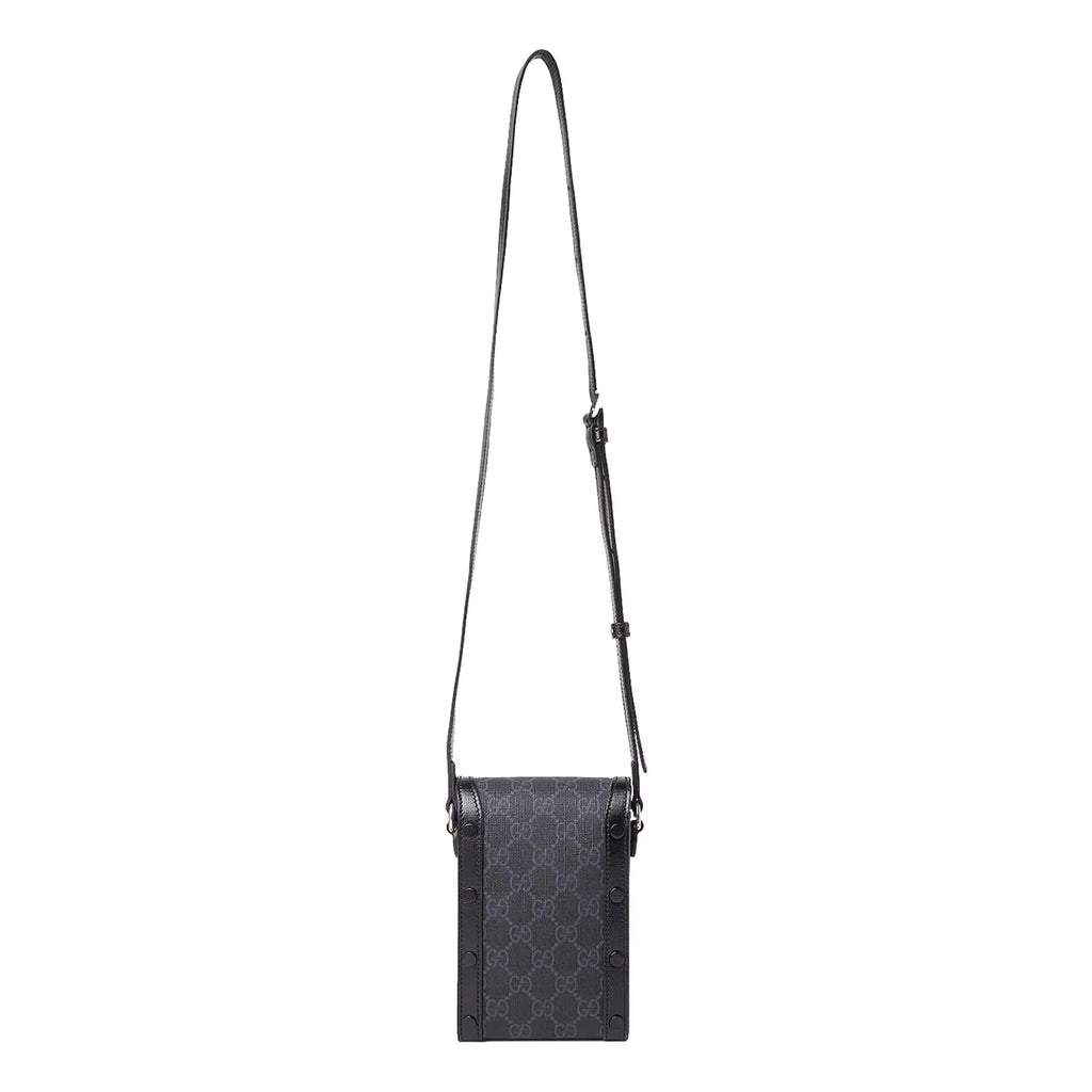 Black Printed Crossbody Gucci Minibag Retro Canvas GG