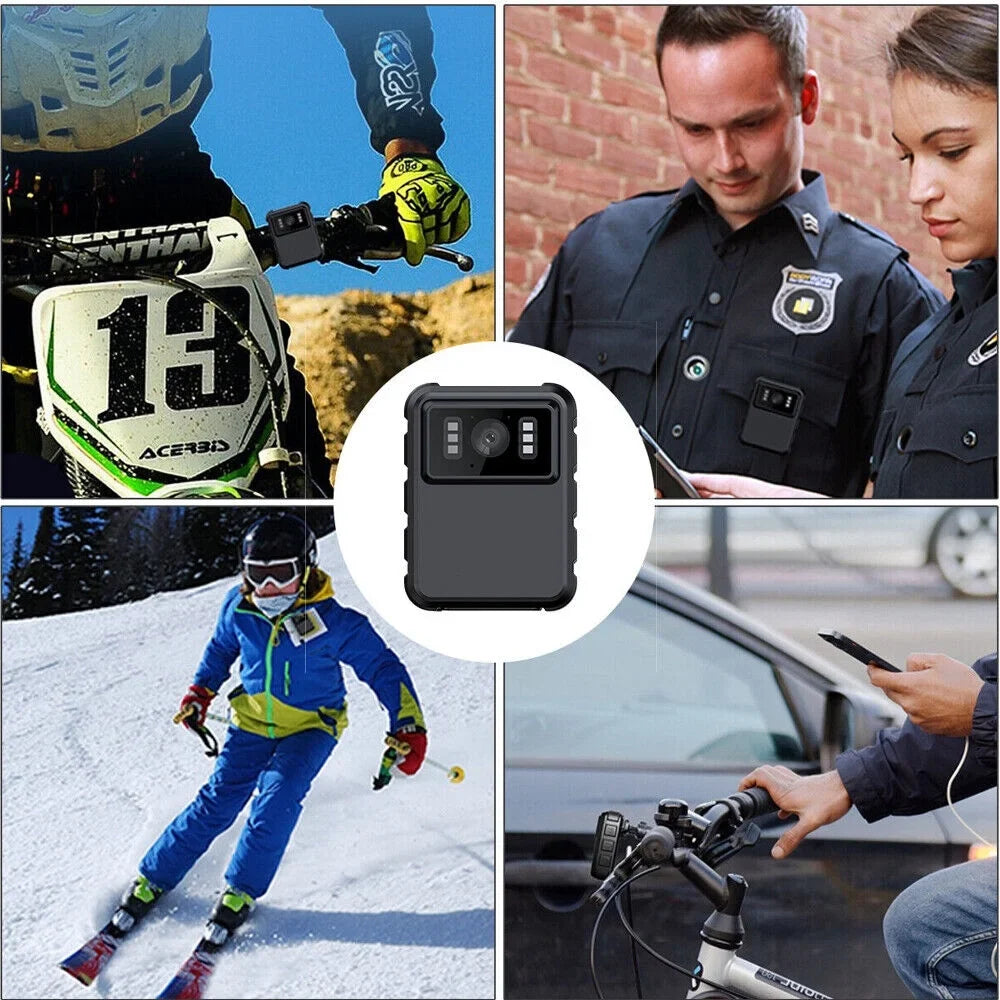 JLLOM Body Vision Night and with Police IR Camera Mini 1080P - DVR Video Audio Camcorder