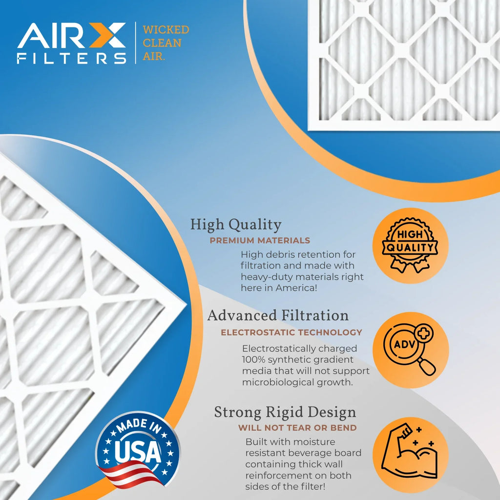 USA 5 by AIR. FPR AIRX 8 of 700 18x18x1 Furnace Filter Air MERV to CLEAN & FILTERS Comparable Pack Made Rating, WICKED MPR in - 12 Filters