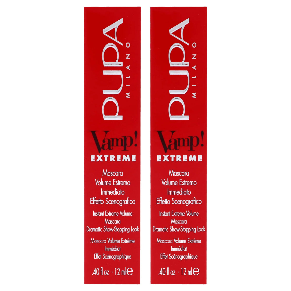Extra of Pupa 2 Mascara Milano Pack oz Vamp! Mascara - 0.4 - 010 Extreme Black -