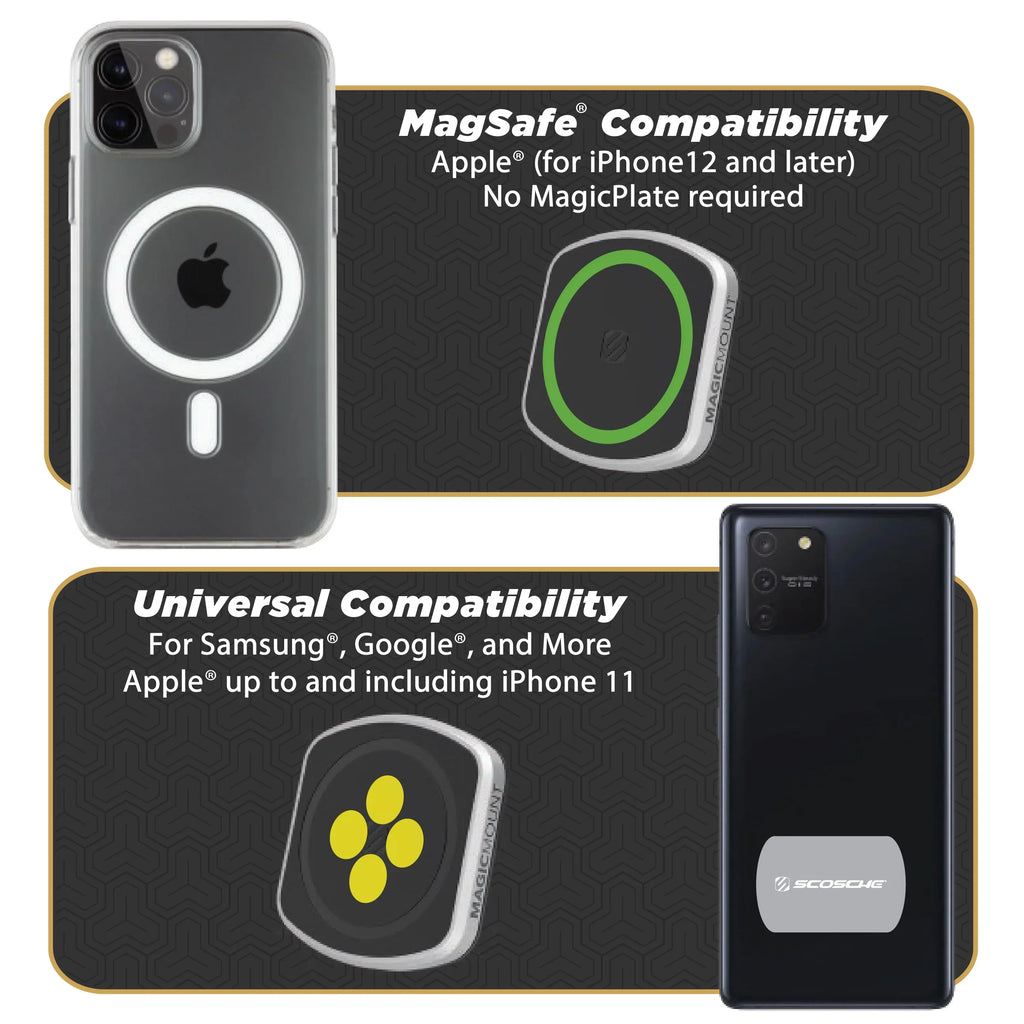 2 MagicMount Scosche Mount Magnetic Dash/Vent Car Pro Kit MP2ODVM-SP1 Phone 4-in-1