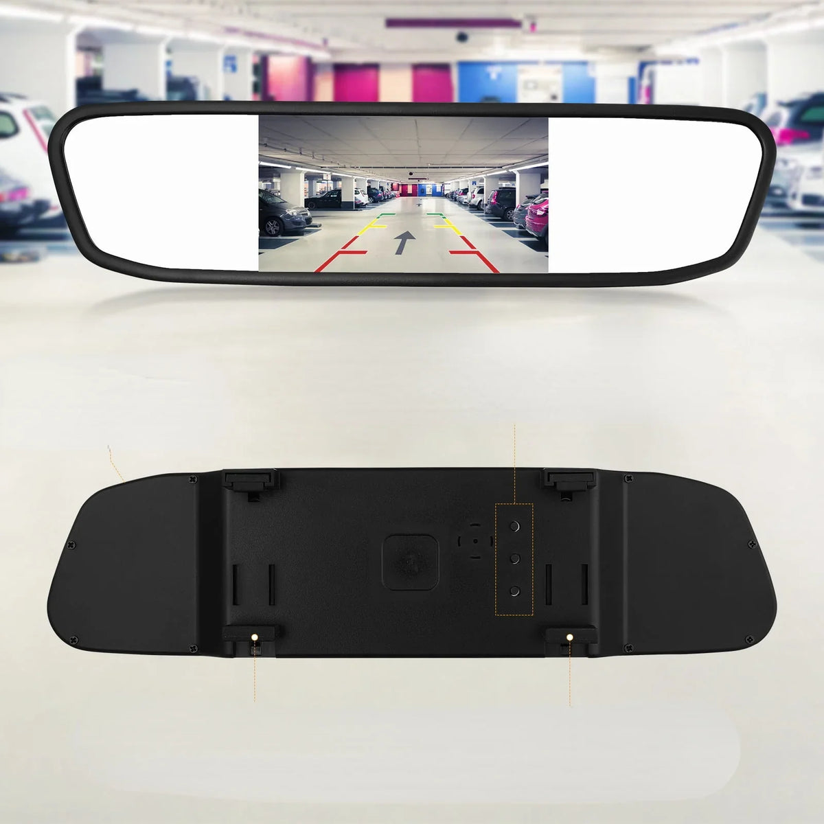 Camera Reverse Backup View System 4.3" Night Driving Mirror Rear Parking Vehicles Cam Cheefull Vision Camera Car Camera