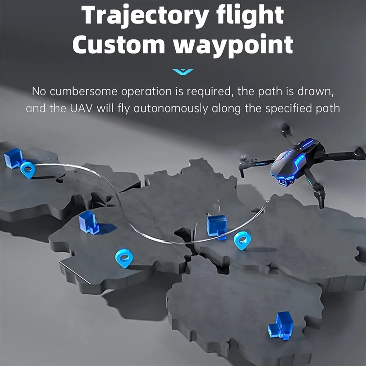 Track Mode Mini Kids Quadcopter Obstacle WiFi For One FPV Off Avoidance Airplane With RC Dual Headless Button Adults And Foldable RC HD StartSmart Camera 4K