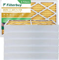 10x25x4 Filterbuy Furnace AC Air HVAC Pleated (6-Pack) 11 MERV Filters