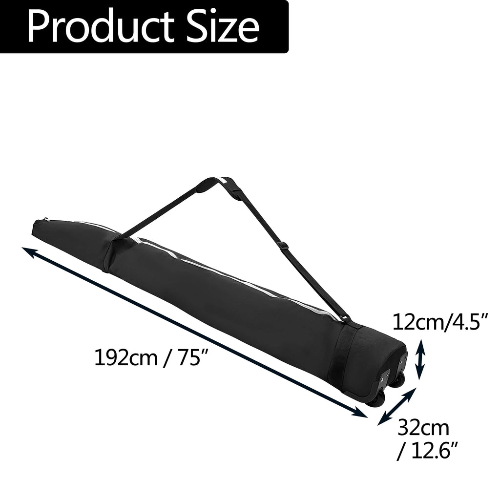 Bag Ski Storage Bag Winter Roller Equipment Waterproof with Durable ammoon Wheels for Snowboard