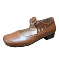 Seasons Leisure SZXZYGS Shoes Four Lazy Womens Solid Wide Breathable Cloth Strap Heels Buckle Round Dressy Women's Non Summer Casual Width Shoes Square Toe 2024 Easter Color Slip