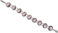 Unique Designer Sterling Beautifully 7.5” Silver Gemstone Length Gypsy Handcrafted 925 for Amethyst Inch / Genuine Tribal Ethnic Fashion Purple 8” Bracelet Women Adjustable to
