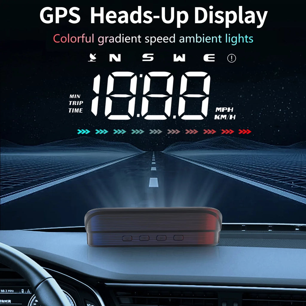 with Alarm Digital Heads-Up for Car GPS Pinnaco Display Speedometer Speedometer Overspeed