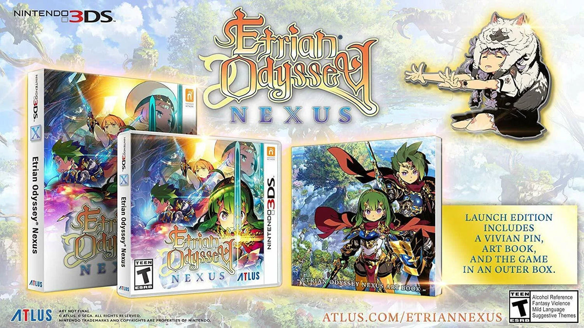 Odyssey NEW Nintendo Nexus - Edition 3DS Art Launch Etrian RPG - [2DS Book]