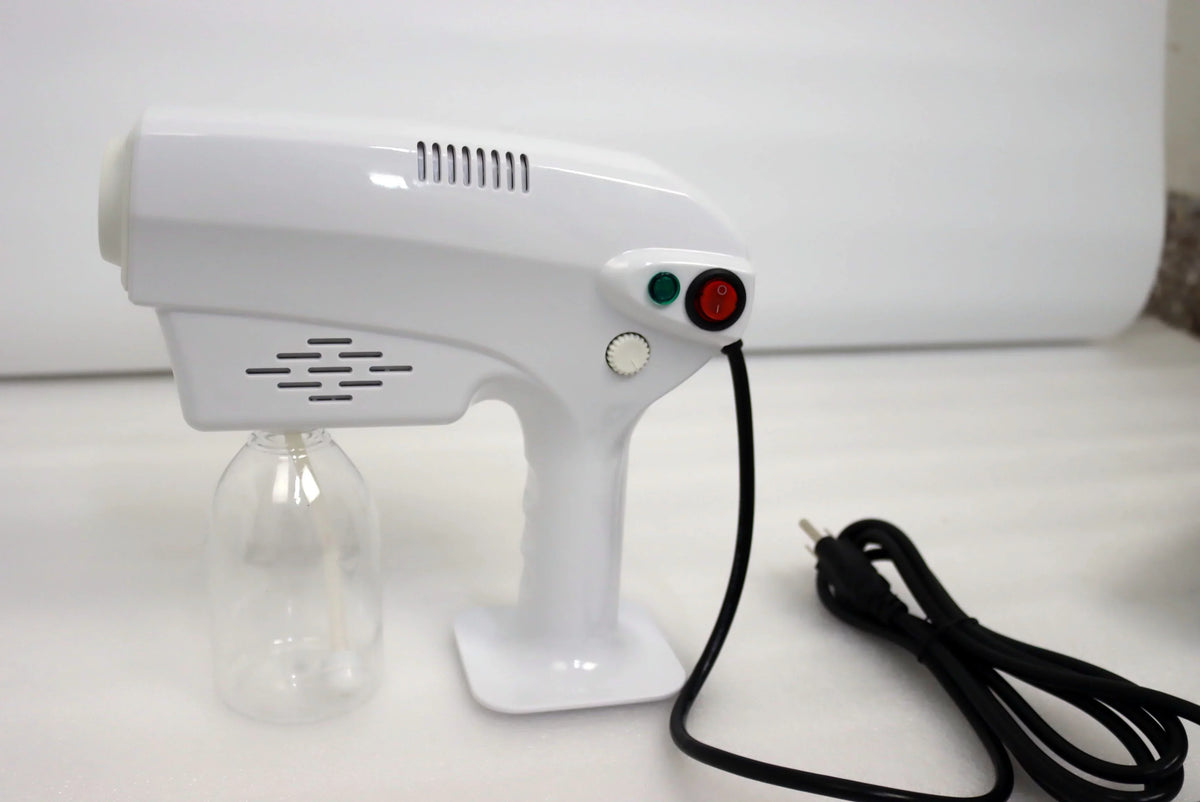 Light Blue 1200W Disinfection Sprayer Fogger Nano Gun Atomizing Sprayer Disinfectant Smart Steam